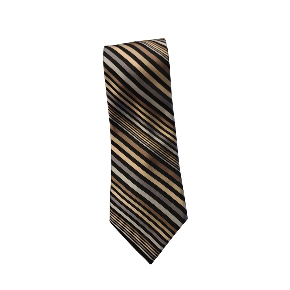 Perry Ellis Silk Tie Multicolor Stripes